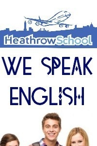 Логотип компании Heathrow school, школа английского языка