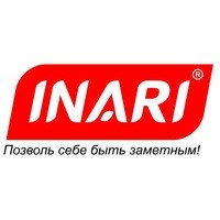 Логотип компании Inari, текстильная типография